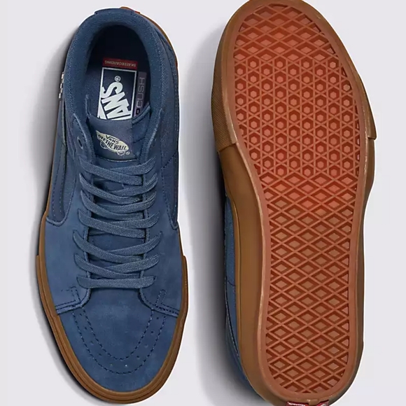 Vans Skate Sk8-Hi Vintage Shoe Blue - Picture 5 of 16